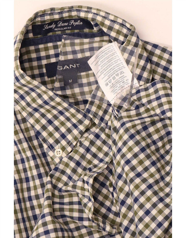Camicia Gant da uomo vestibilità regolare in cotone a quadretti verde medio