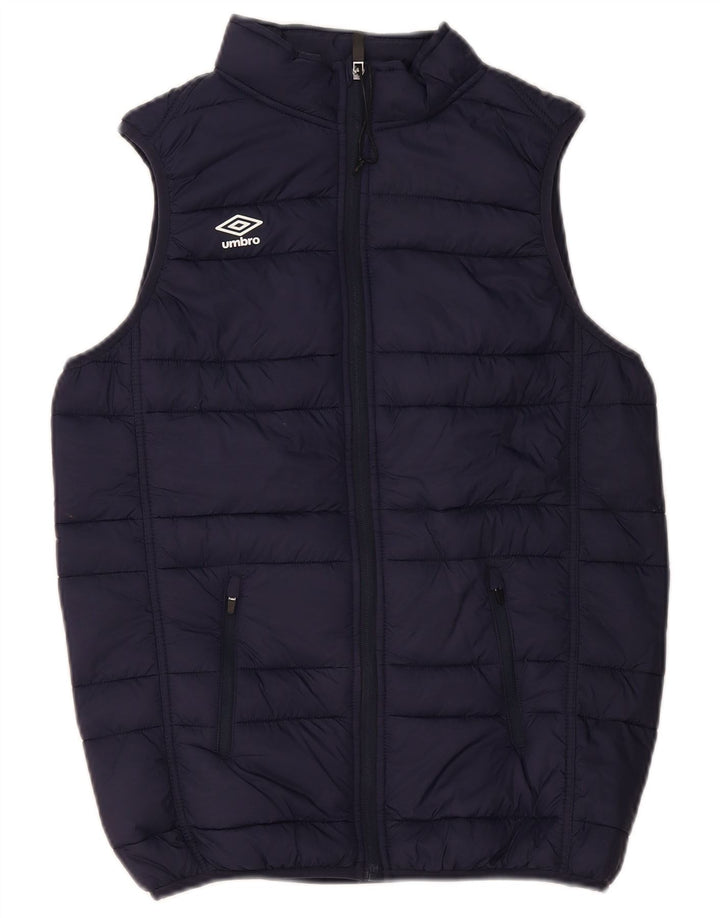 Gilet imbottito per ragazzi UMBRO 13-14 anni XL nylon blu navy
