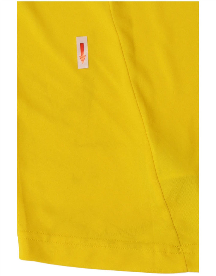 Adidas Uomo Climacool T-shirt Top Large Giallo Poliestere