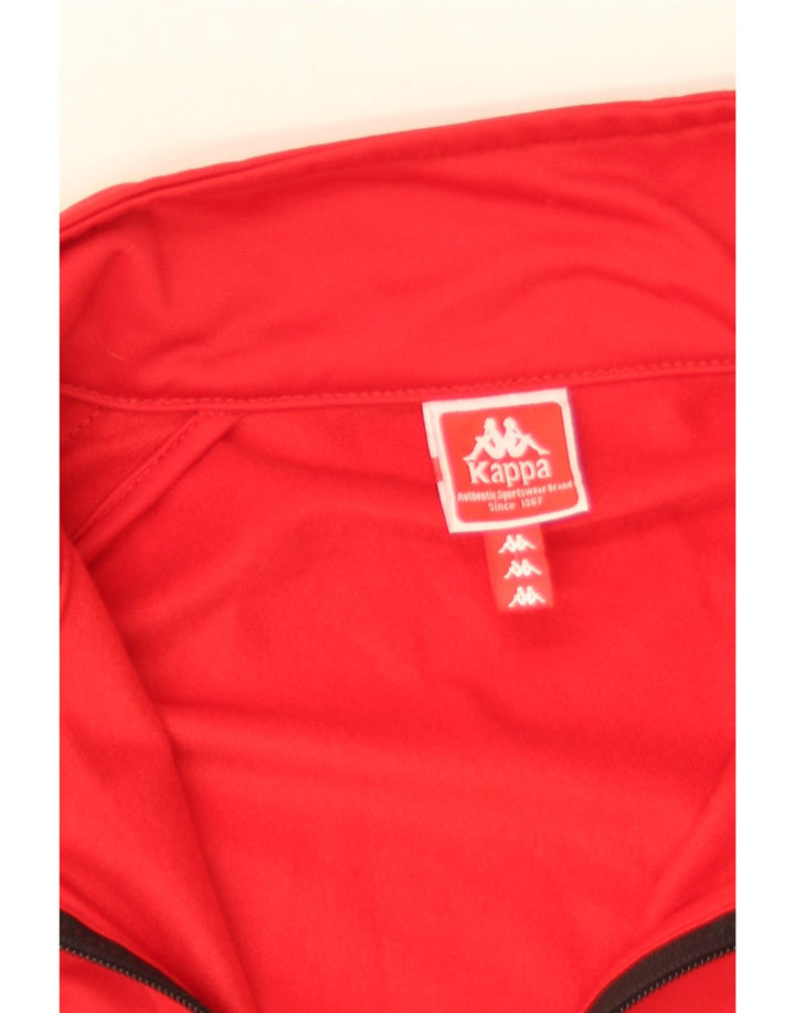 Giacca da tuta grafica da uomo Kappa XL rossa Colourblock