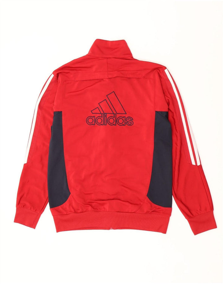 Giacca da tuta grafica da uomo Adidas UK 38/40 Medium Red Colourblock