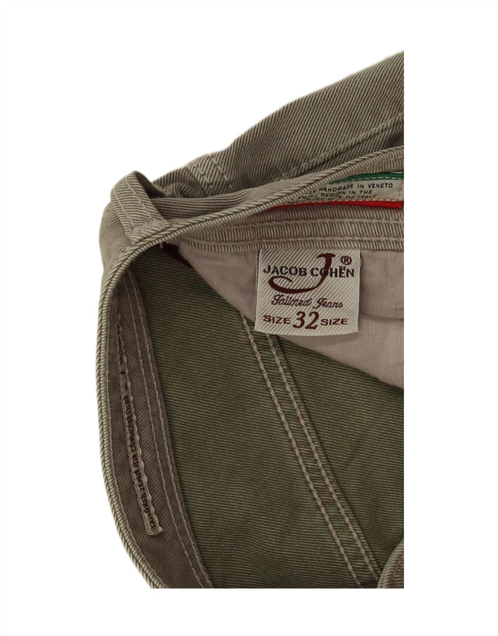 Jeans dritti regolari da uomo Jacob Cohen W32 L26 cotone grigio
