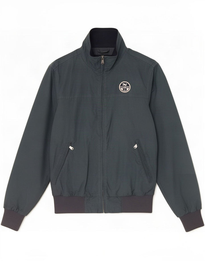Giubbotto bomber da uomo North Sails UK 38 verde medio in poliammide