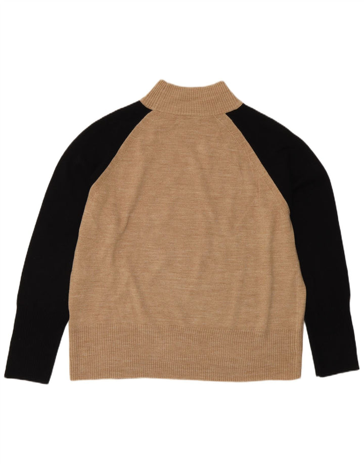 Maglione maglione a collo alto da donna Marks & Spencer UK 14 Beige medio