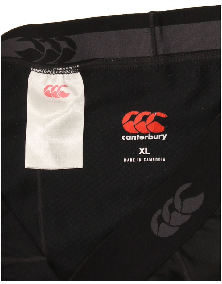 Pantaloncini sportivi grafici da uomo Canterbury XL poliestere nero
