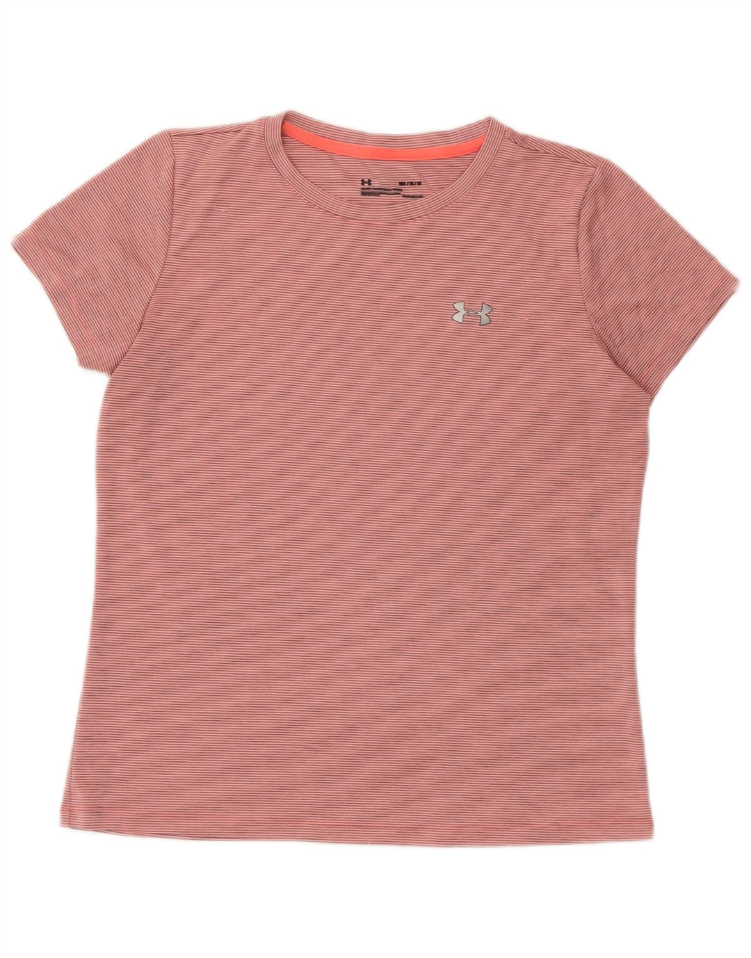 Maglietta da donna UNDER ARMOUR Heat Gear UK 14 Gessato rosa medio
