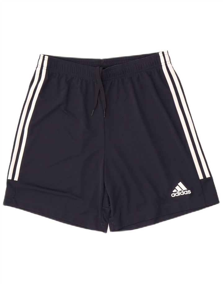 Pantaloncini sportivi Adidas Aeroready da uomo medi in poliestere blu navy