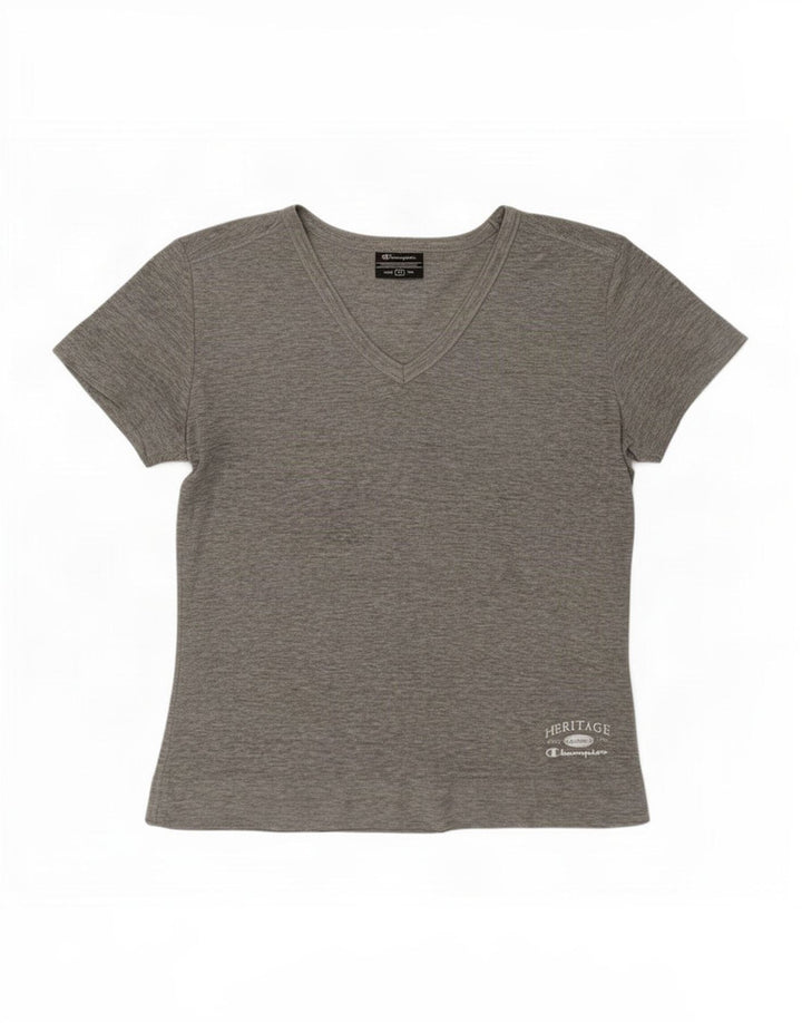 T-shirt da donna Champion Top UK 12 Grigio medio