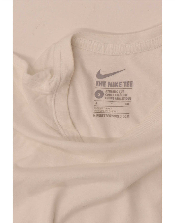 T-shirt Nike da uomo dal taglio atletico, piccola, bianca