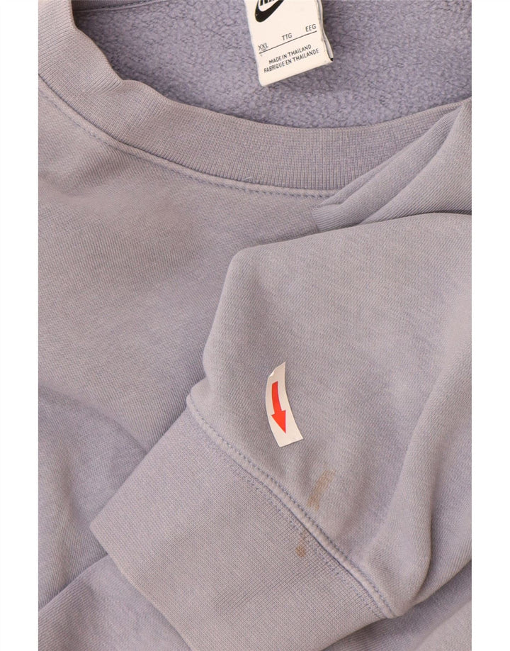 Felpa con cappuccio da uomo Nike 2XL cotone grigio