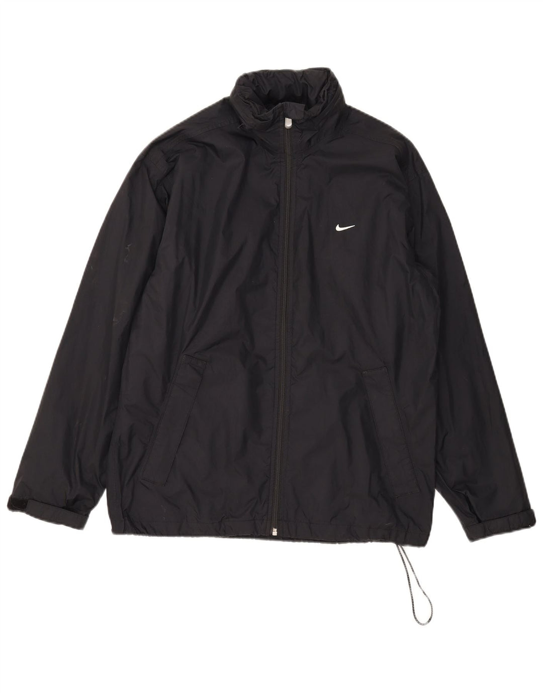 Giacca antipioggia con cappuccio da uomo Nike UK 36/38 piccola nylon nero