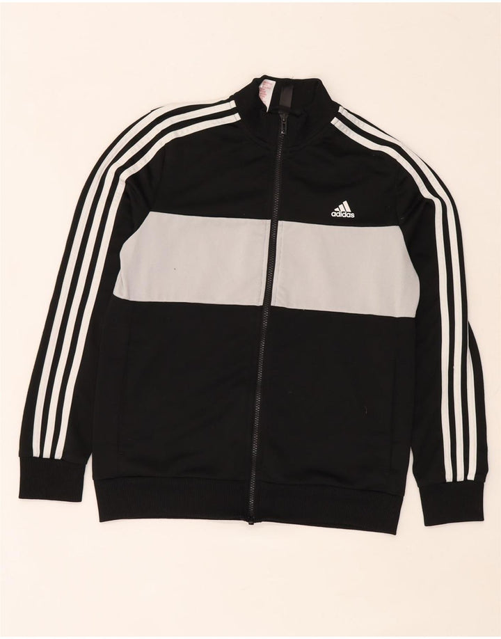 Giacca da tuta da ragazzo Adidas 13-14 anni Colorblock nera