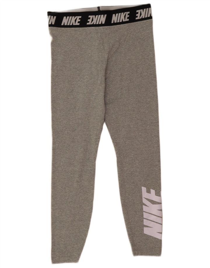 Leggings grafici da donna Nike UK 14 grande cotone grigio