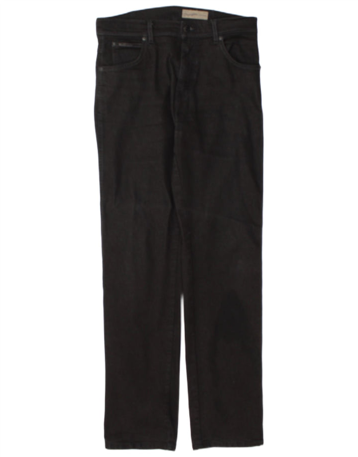Jeans dritti robusti da uomo Wrangler W32 L33 neri