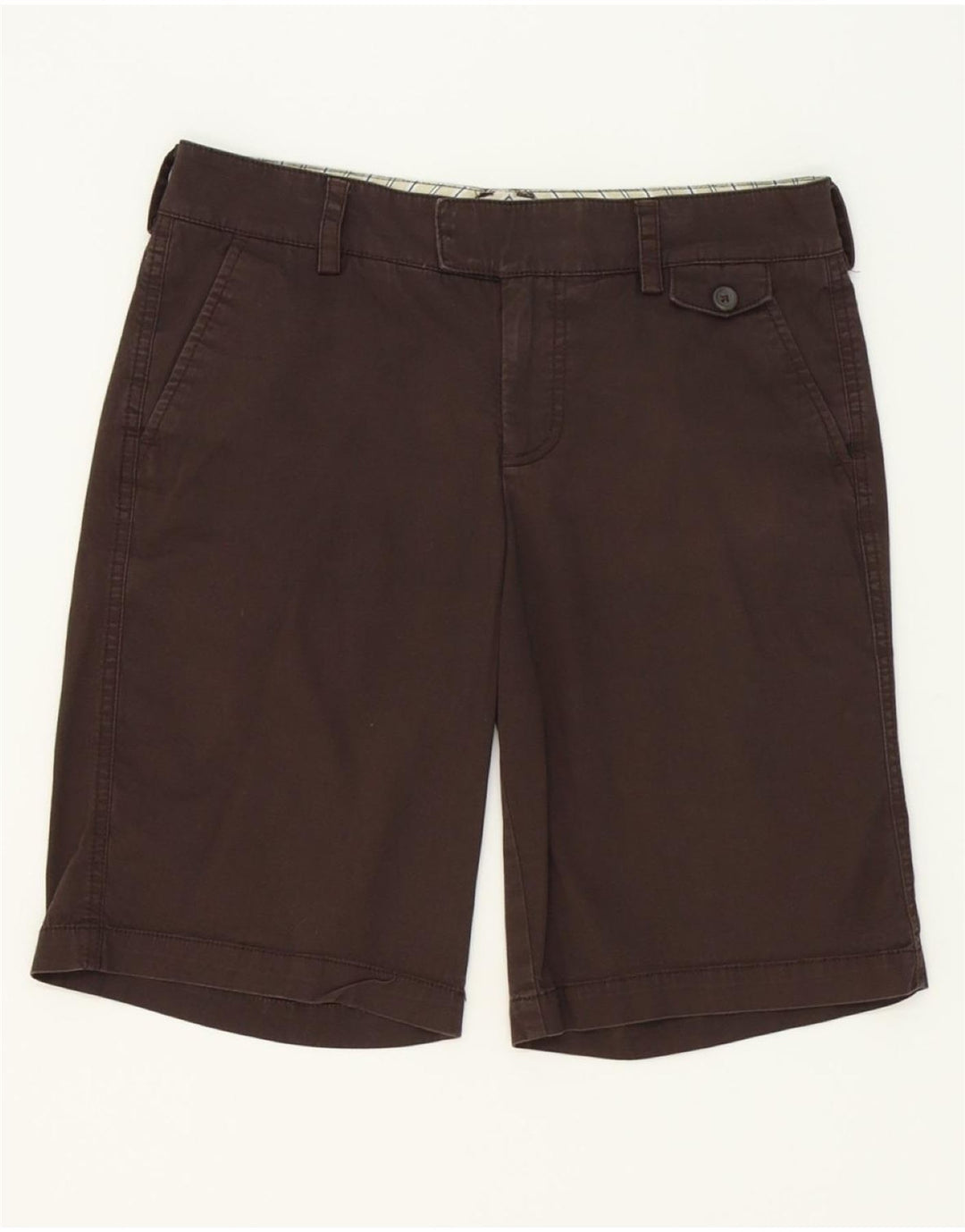 DOCKERS Womens Curvy Mid Rise Chino Shorts US 6 Medium W32 Grey Cotton Vintage Dockers and Second-Hand Dockers from Messina Hembry 