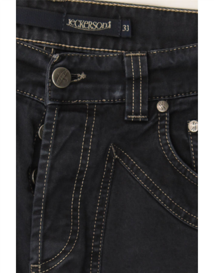 JECKERSON Mens Straight Jeans W33 L29 Navy Blue Cotton Vintage Jeckerson and Second-Hand Jeckerson from Messina Hembry 