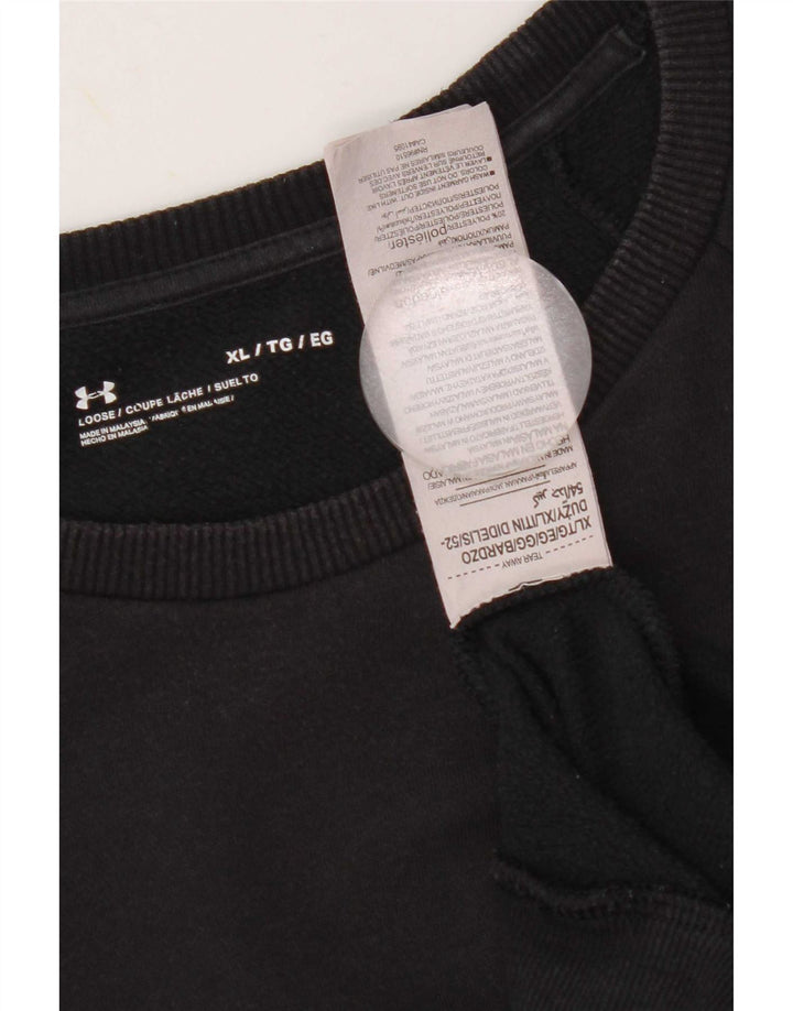 Felpa da uomo Under Armour Jumper XL in cotone nero
