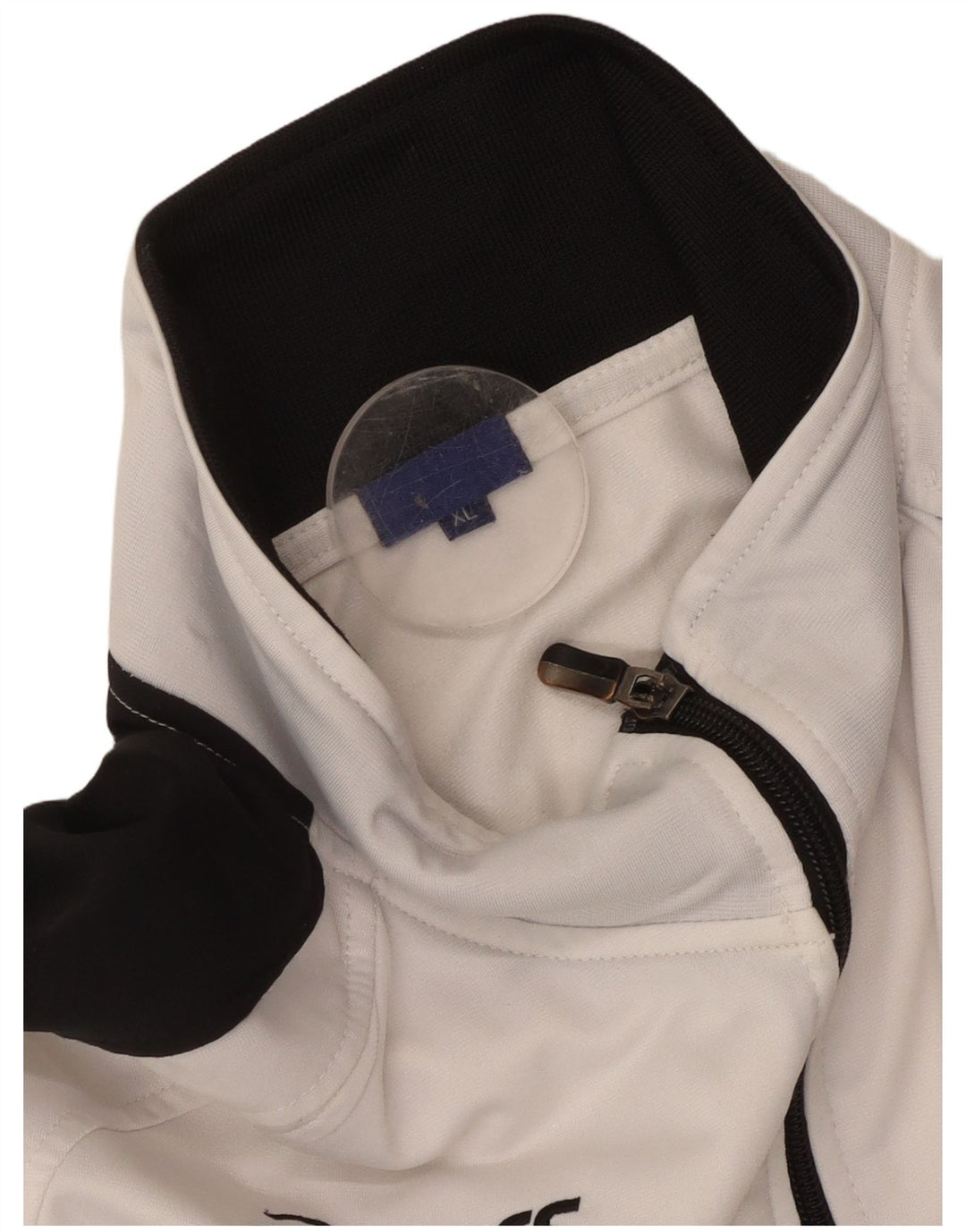 Giacca da ginnastica grafica da donna Asics UK 18 XL White Colourblock