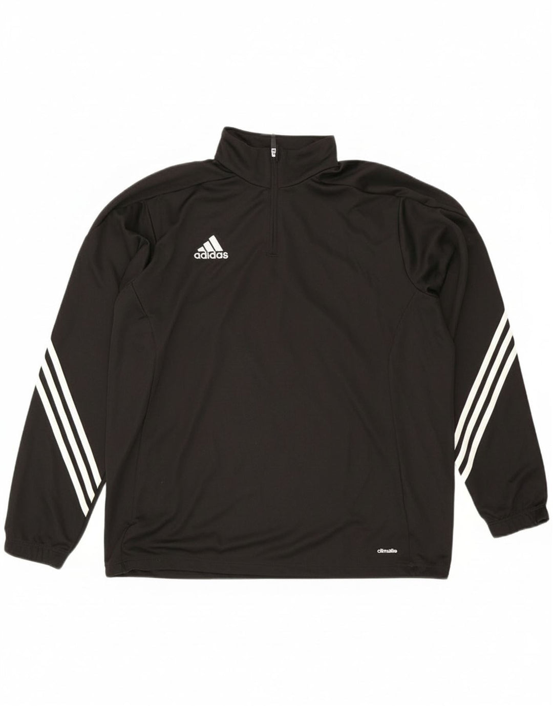 Adidas Uomo Climalite Zip Neck Pullover Tuta Top XL Poliestere Nero