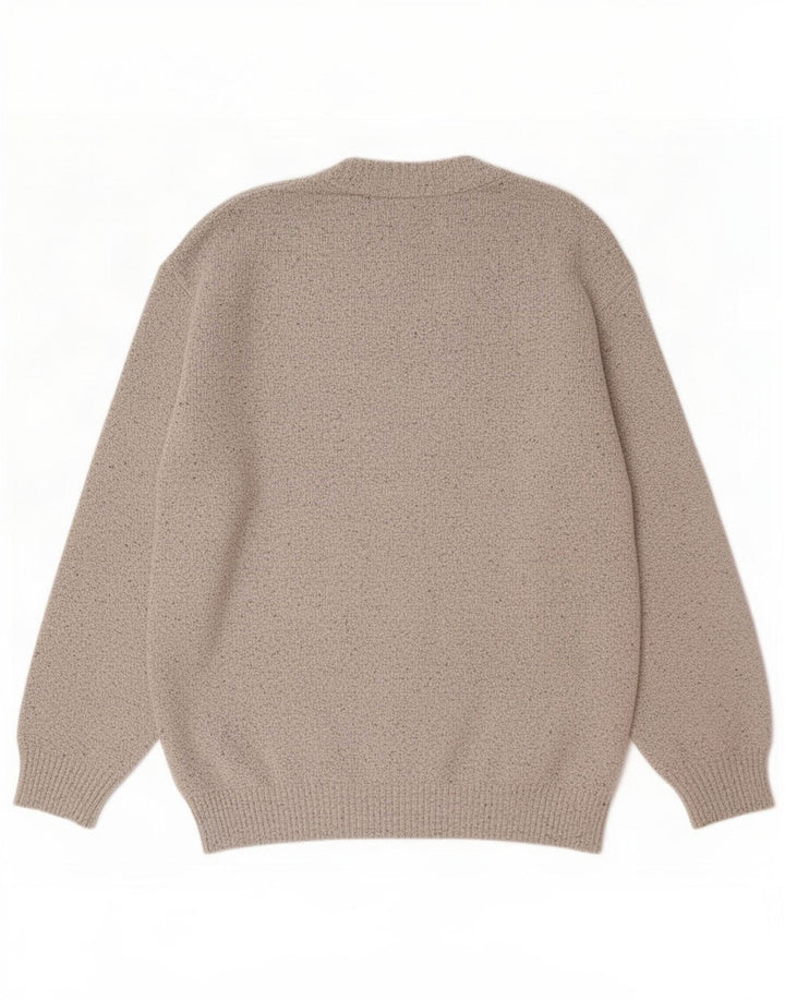 New Fast Cardigan da uomo maglione grande in cotone grigio