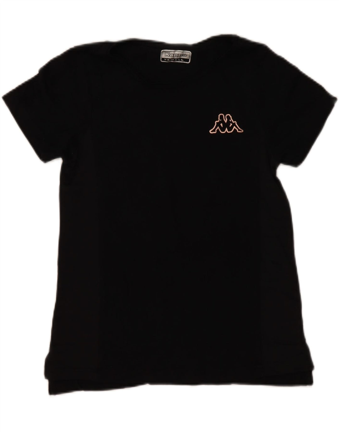KAPPA Womens T-Shirt Top UK 6 XS Black Vintage Kappa and Second-Hand Kappa from Messina Hembry 