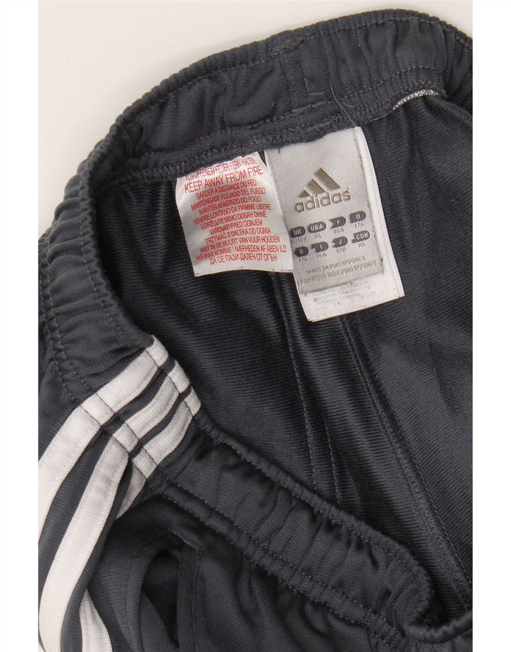 Pantaloni della tuta da ragazzo Adidas 15-16 anni in poliestere grigio