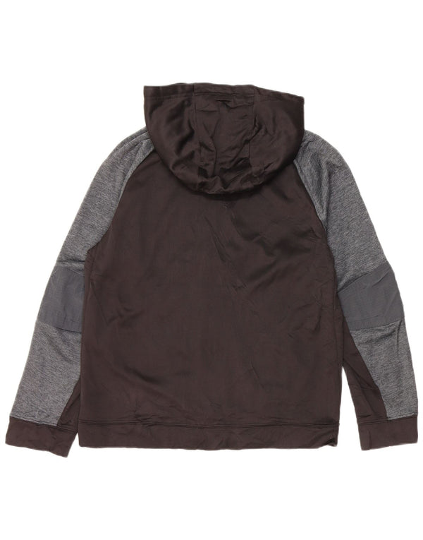 Maglione con cappuccio e zip Dri-Power per ragazzi RUSSELL ATHLETIC 15-16 anni 2XL Nero