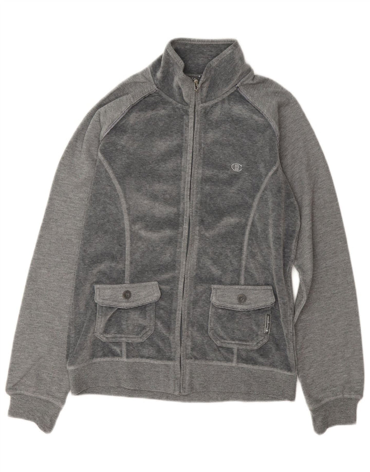 Giacca da tuta in velluto Champion da donna Heritage Fit UK 14 Grigio medio