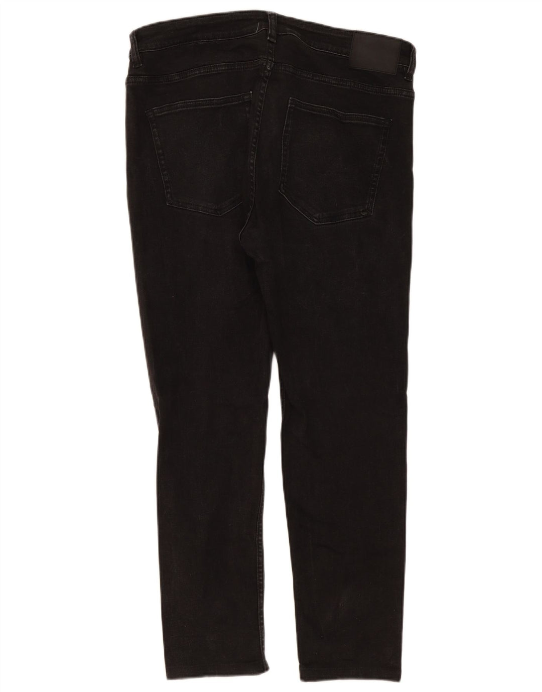 Jeans slim da uomo Zara EU 46 XL W36 L28 Nero