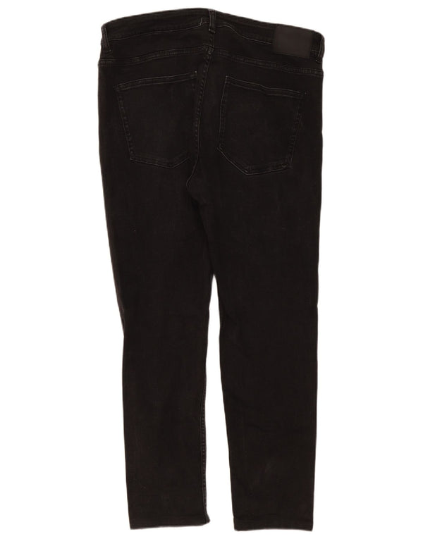 Jeans slim da uomo Zara EU 46 XL W36 L28 Nero