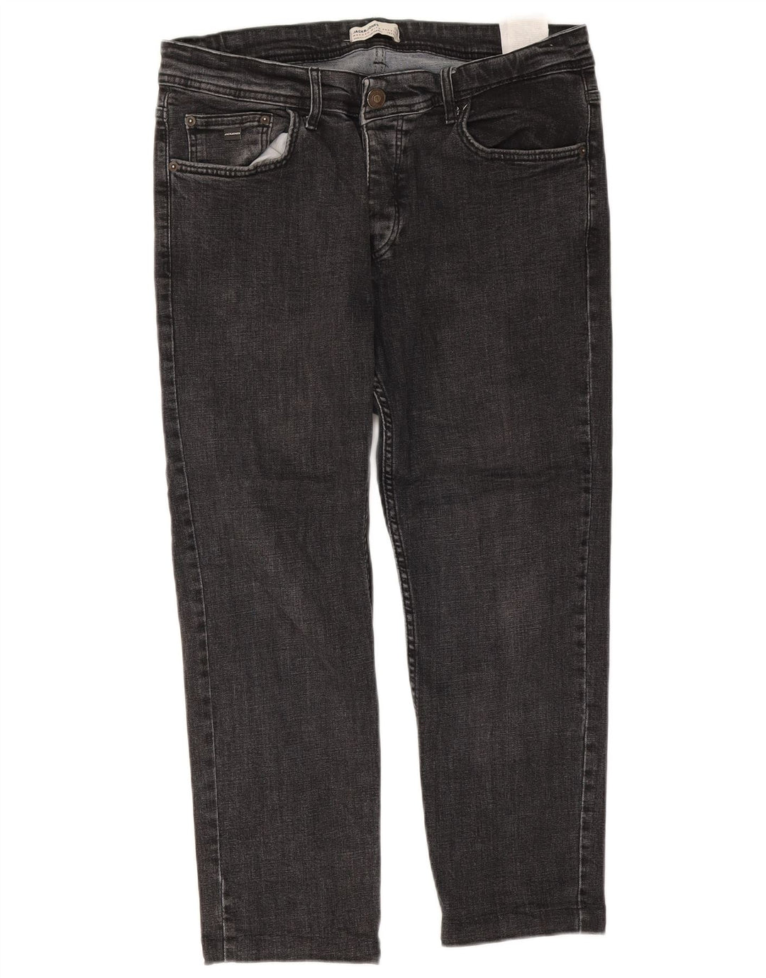 Jeans corti da uomo Jack & Jones W34 L25 Grigi