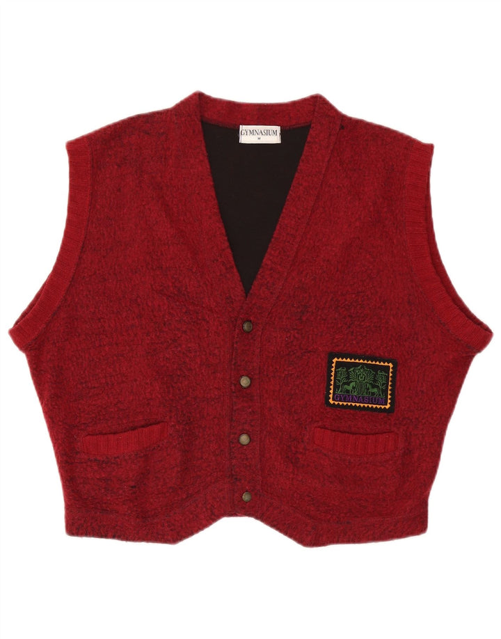 Gilet da uomo Gymnasium in lana screziata rossa media