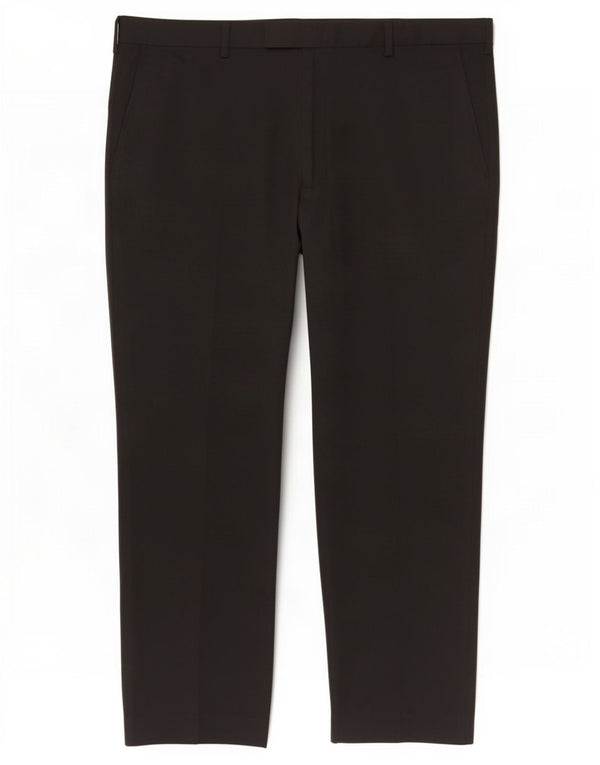 Pantaloni da abito vestibilità regolare Marks & Spencer da uomo W40 L29 poliestere nero