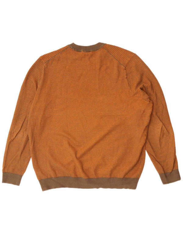 Maglione maglione girocollo da uomo Hugo Boss 2XL gessato marrone