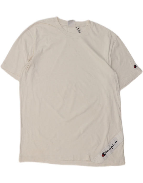T-shirt da uomo Champion Top grande in cotone bianco