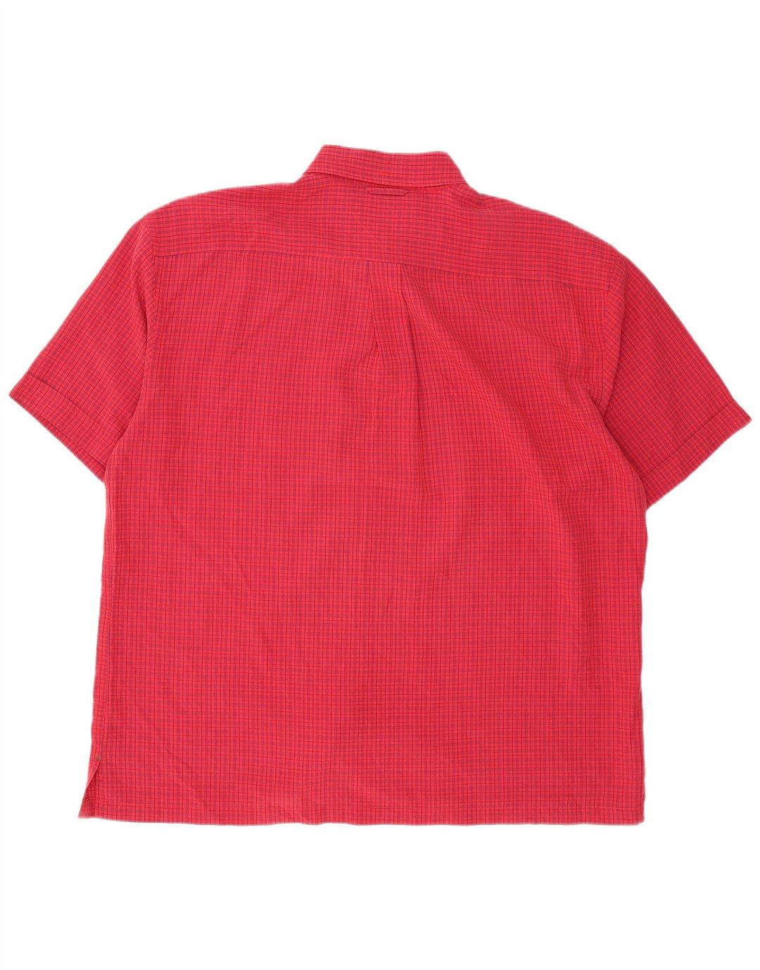 Camicia a maniche corte da uomo Tommy Hilfiger XL rosso percalle rayon