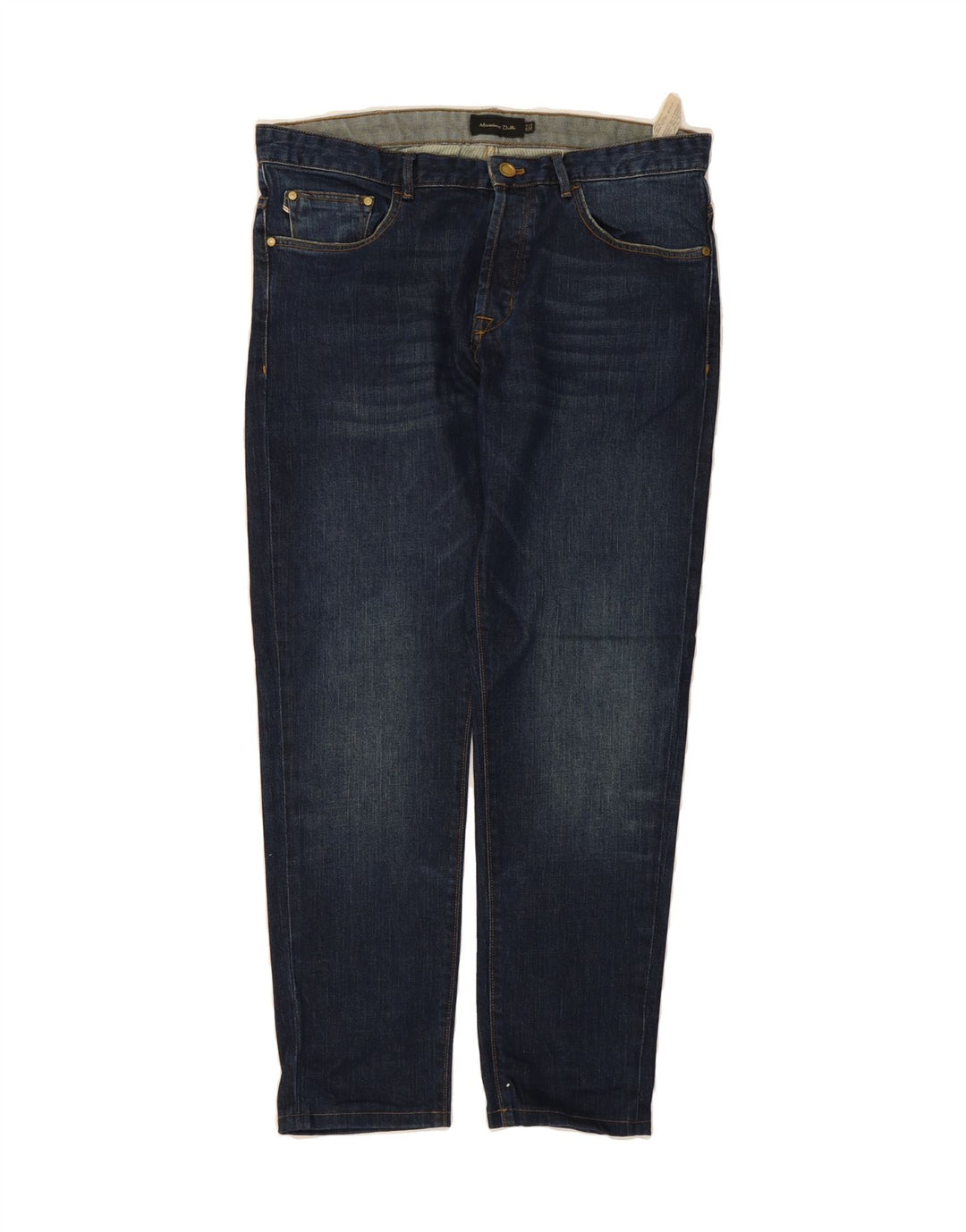 MASSIMO DUTTI Mens Slim Jeans EU 42 Large W32 L28 Navy Blue Cotton Vintage Massimo Dutti and Second-Hand Massimo Dutti from Messina Hembry 