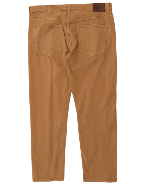 Pantaloni casual affusolati da uomo Gant W38 L30 in cotone marrone