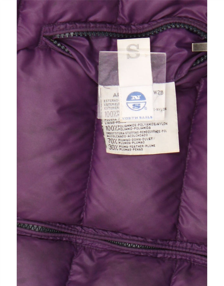Gilet imbottito reversibile da donna North Sails UK 10 piccolo viola in poliammide