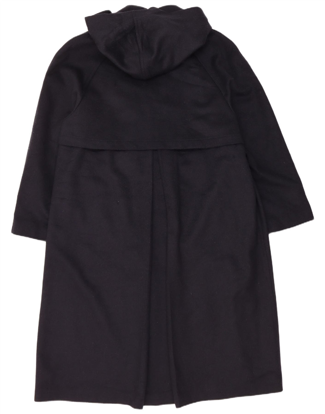 Cappotto vintage da uomo con cappuccio IT 48 medio in lana blu navy