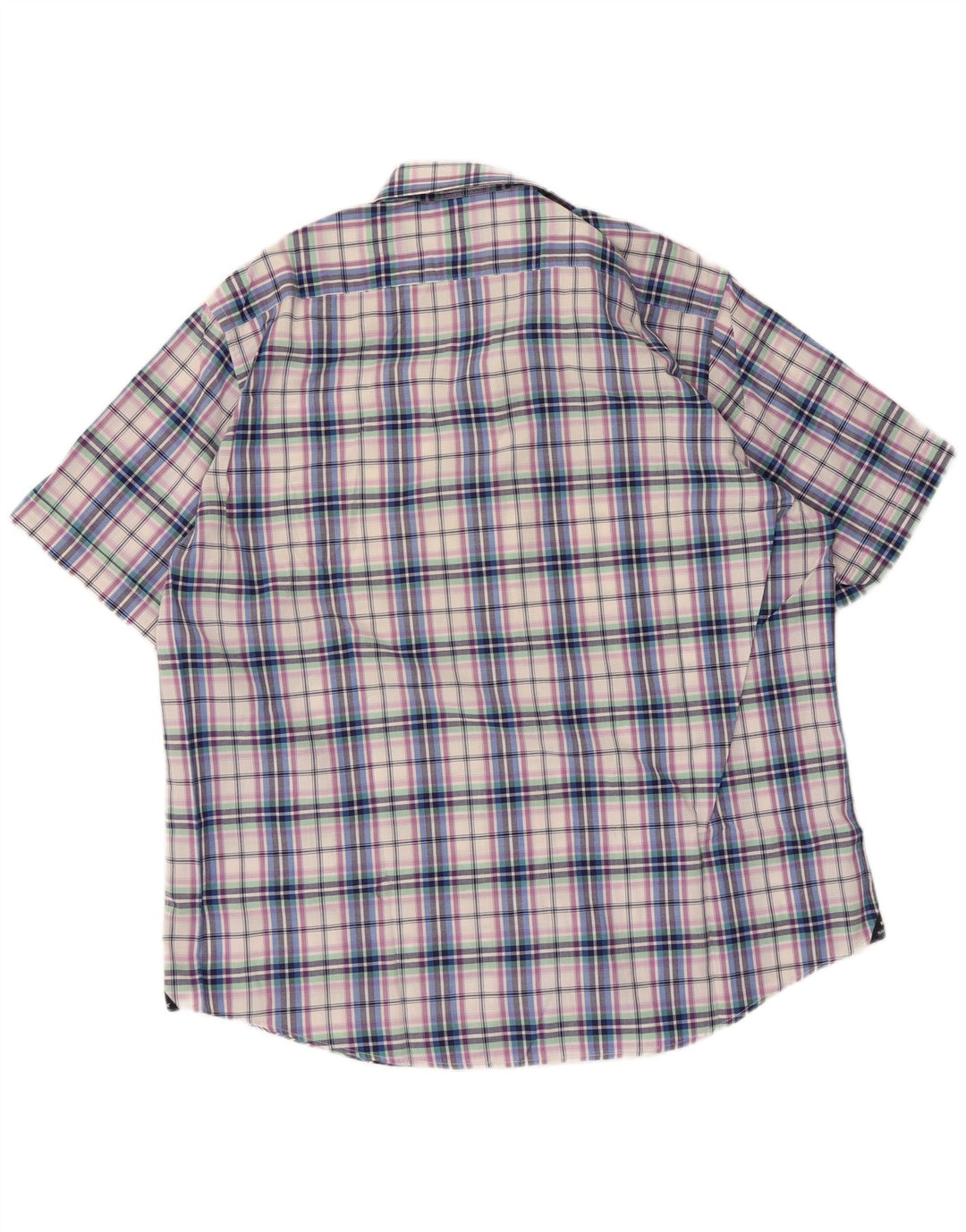 Camicia da uomo a maniche corte Navigare XL in cotone a quadri multicolore