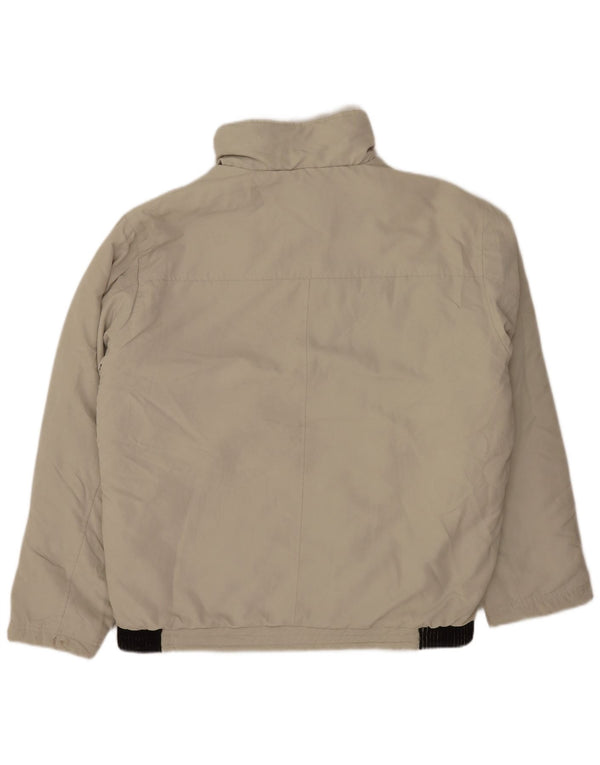 Giubbotto bomber vintage da uomo UK 42 XL Poliestere color block beige