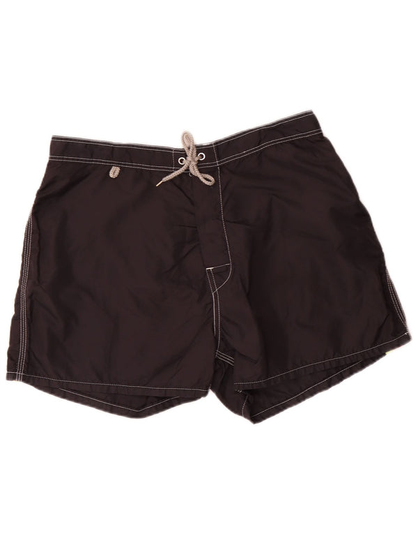 Pantaloncini da bagno da uomo Sundek grandi in nylon nero