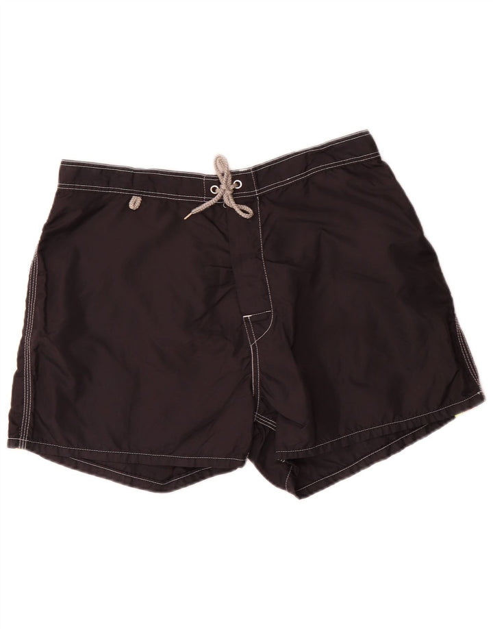 Pantaloncini da bagno da uomo Sundek grandi in nylon nero