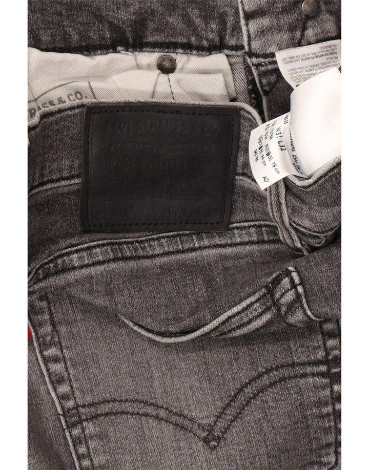 LEVI'S Jeans uomo 512 slim affusolati W31 L32 cotone grigio