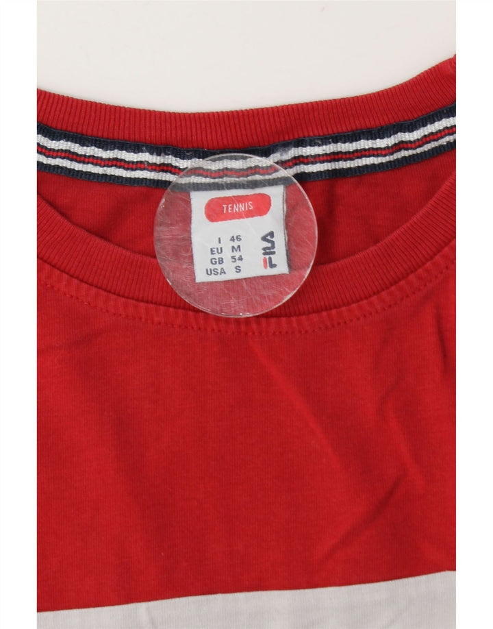 Maglia da tennis grafica da uomo Fila manica lunga IT 46 piccola multicolore