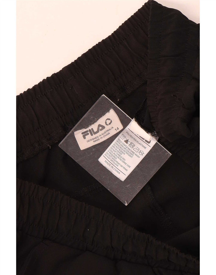 Pantaloncini sportivi Fila da donna UK 14 Large Nero Poliestere