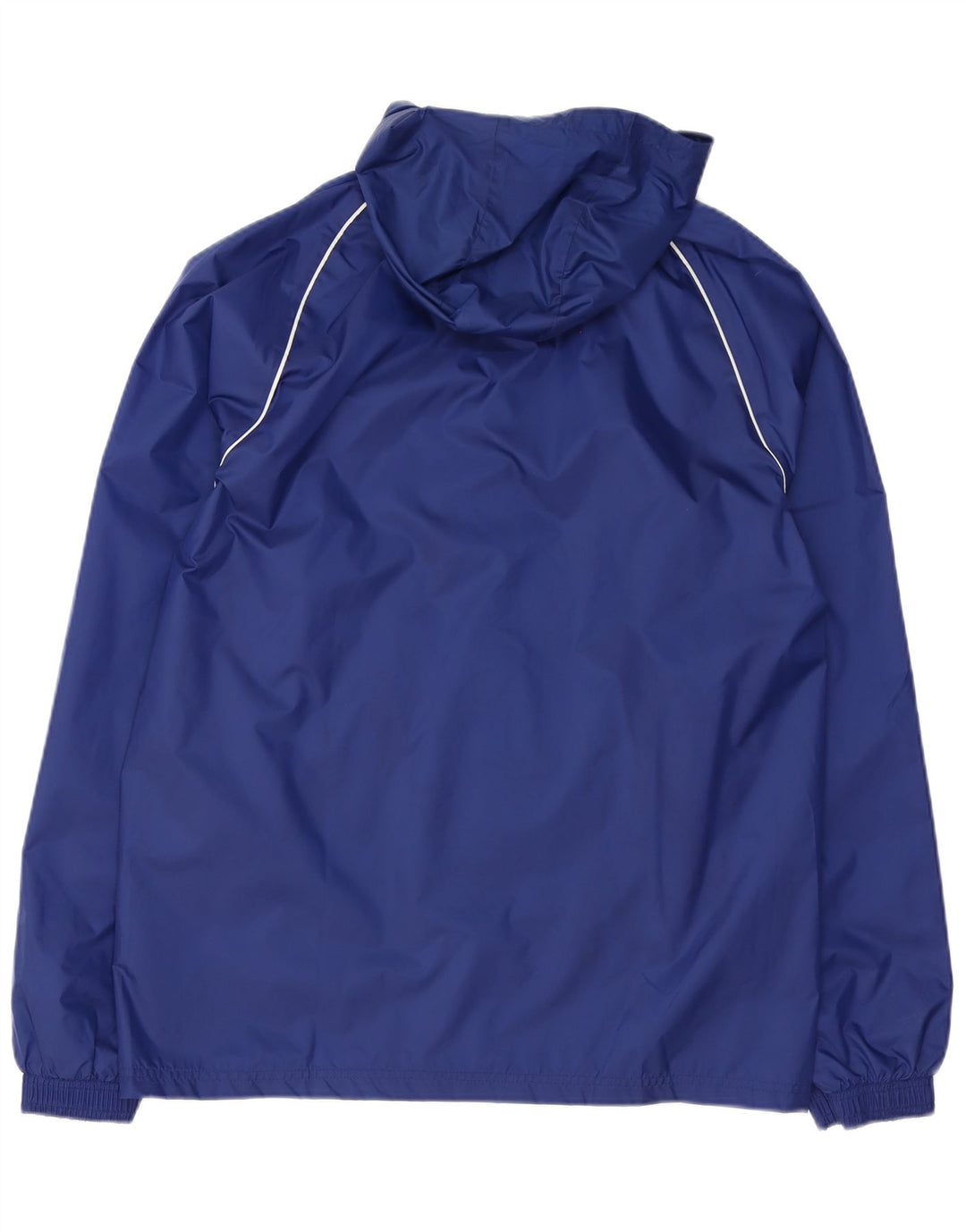 Giacca antipioggia con cappuccio grafico da uomo Adidas UK 38 medio poliestere blu navy