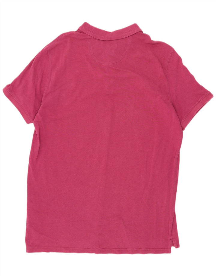 Polo da uomo Massimo Dutti XL in cotone rosa