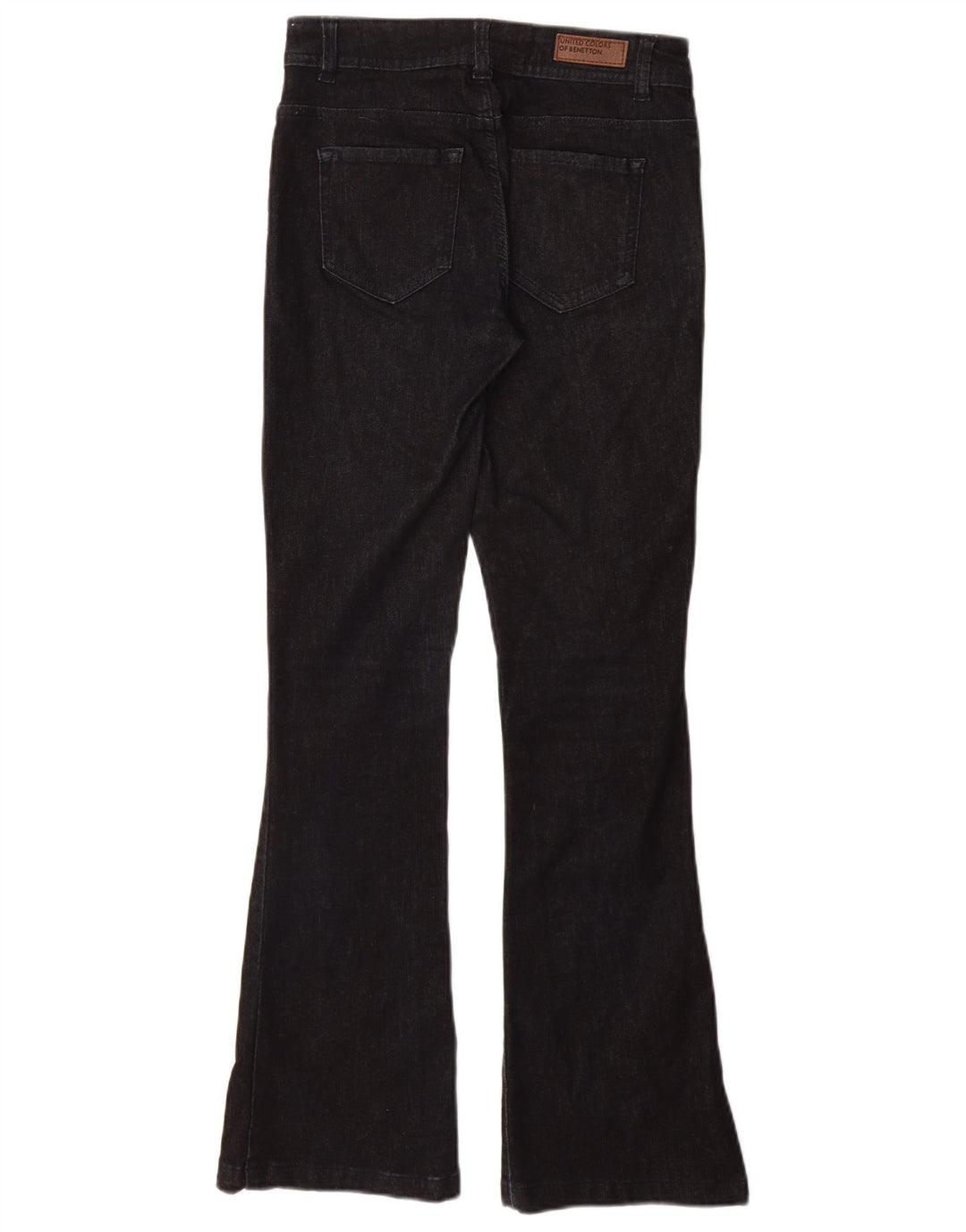 Jeans Bootcut da donna Benetton W27 L30 cotone blu navy